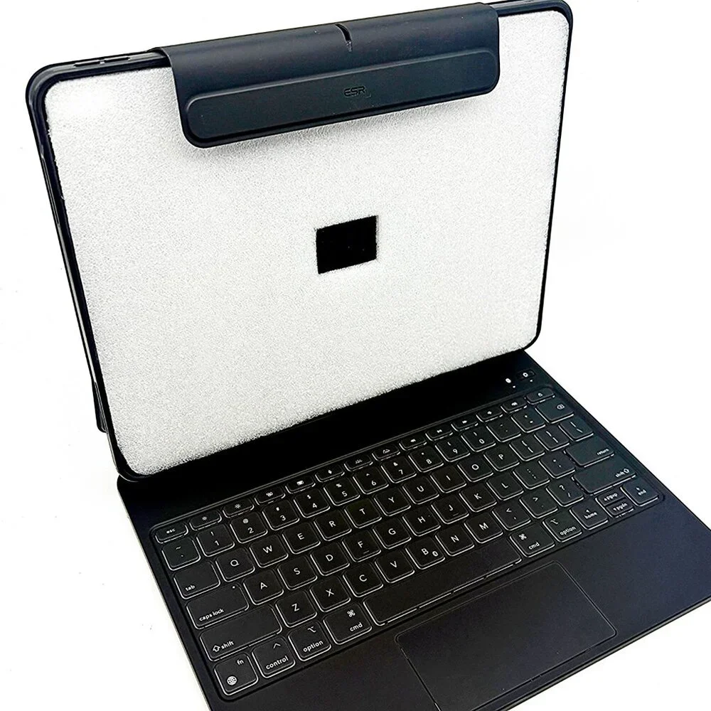 ESR iPad Air 13” Keyboard Case Trackpad Magnetic Rebound 360 Black - Picture 2 of 8